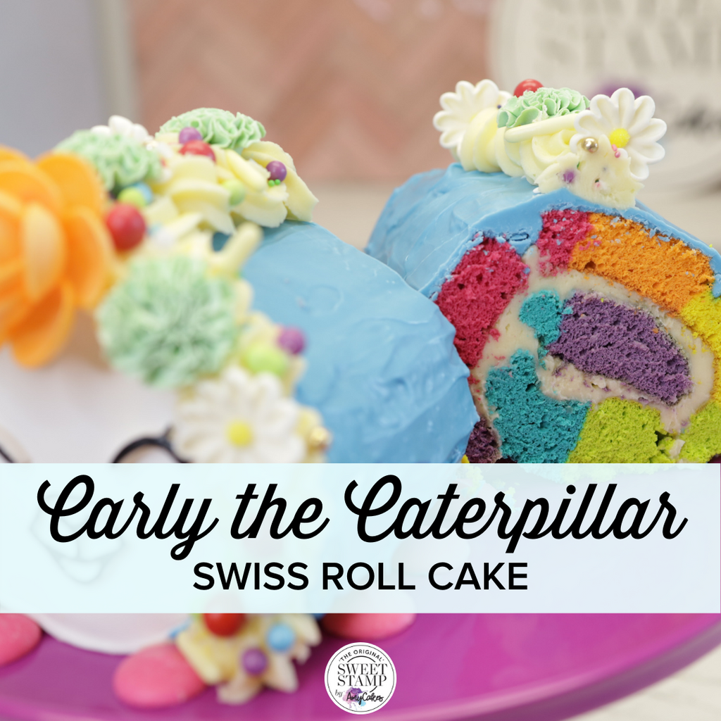 Carly the Caterpillar Swiss Roll Cake