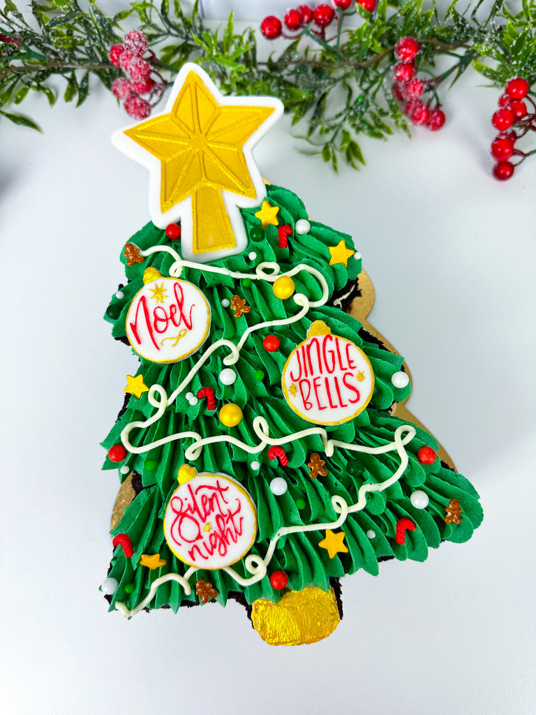Christmas Tree Flawless Finish - Buttercream & Ganache Plates 10"