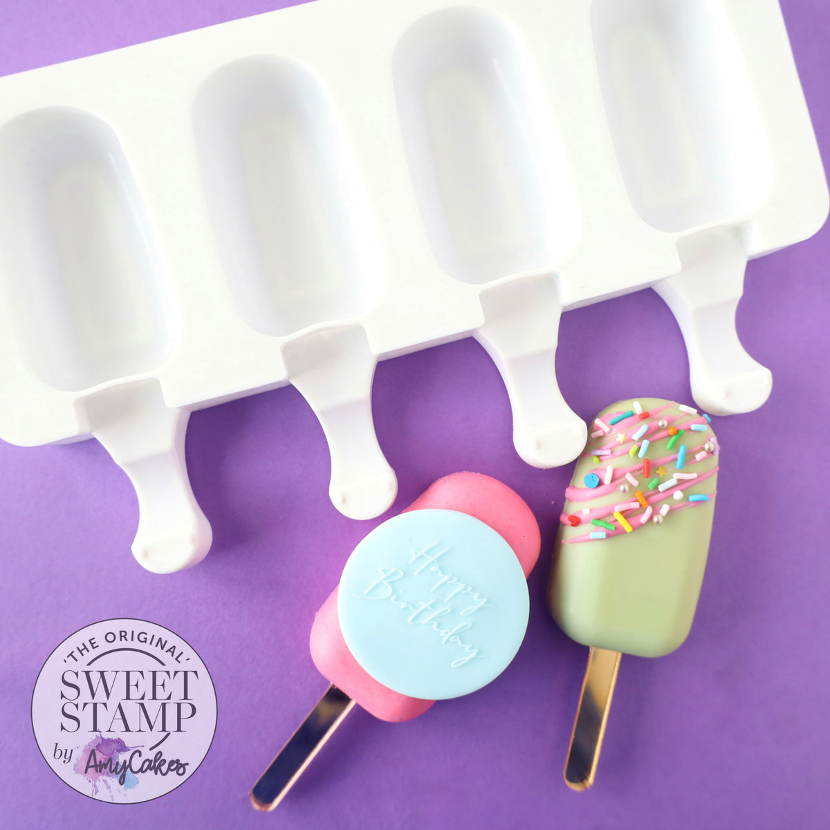 Sweet Stamp - Popsicle Sticks 8 Pack - Lightening Bolt - MINI