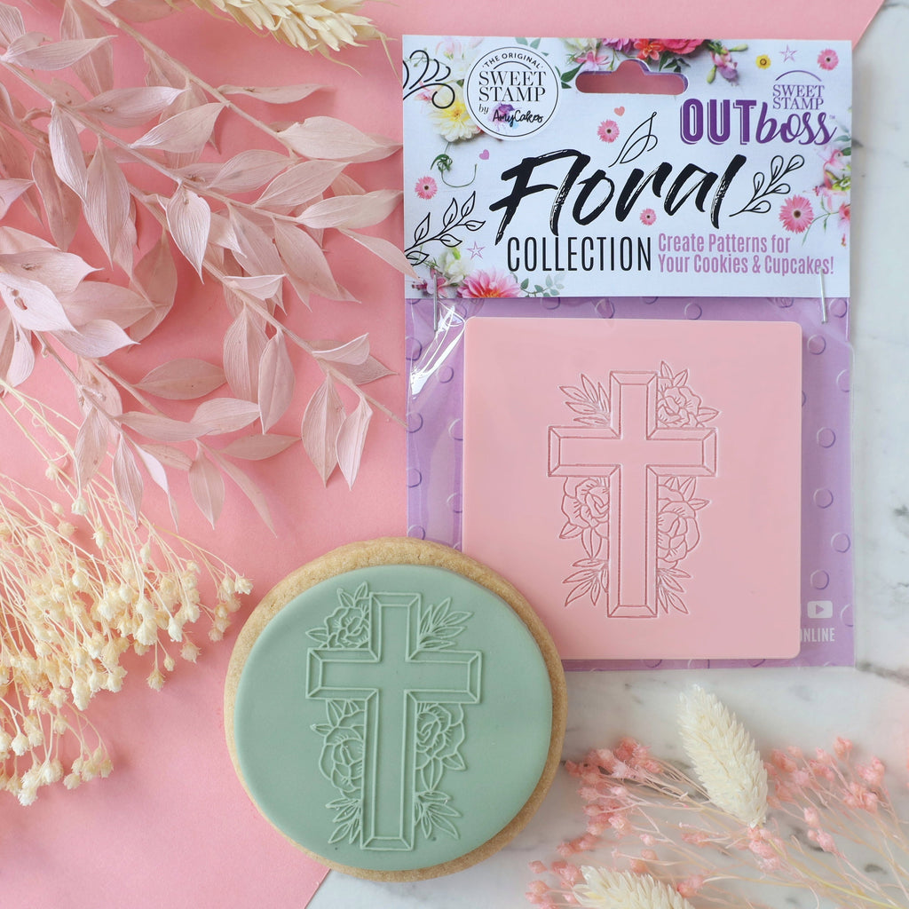 OUTboss Floral Collection - Floral Cross - Mini Size