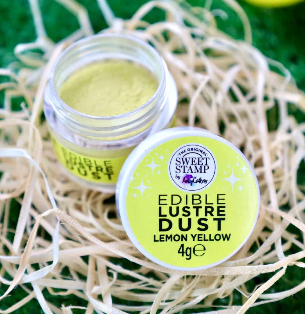 Sweet Stamp Edible Lustre Dust 4g - Lemon Yellow