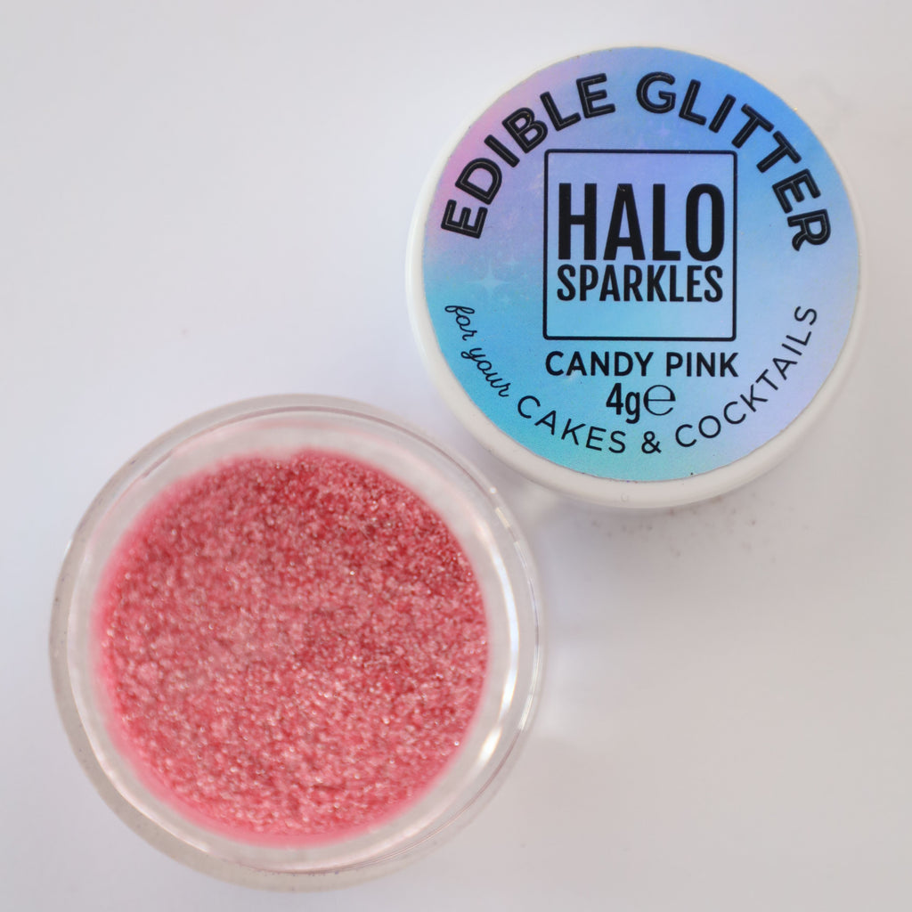Halo Sparkles Edible Glitter - Candy Pink 40g