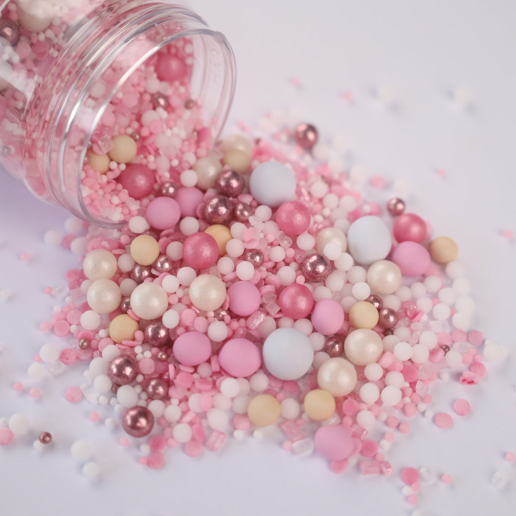 Halo Sprinkles - Luxe Pearls - Strawberries and Cream 125g