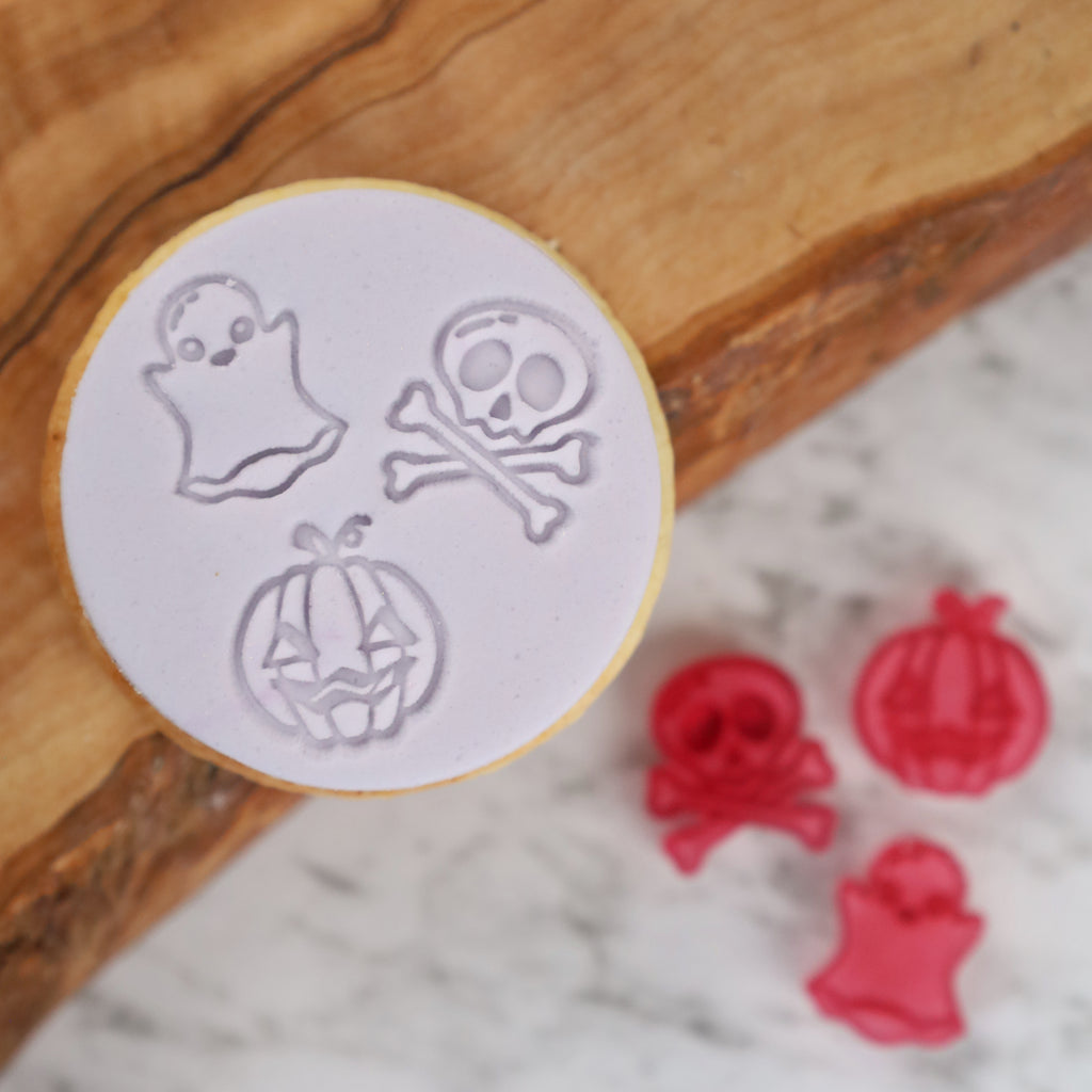 The Amy Jane Collection Embosser Elements - Ghost, Skull & Pumpkin