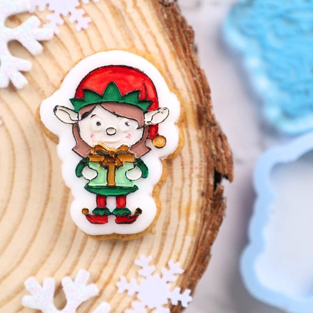 Christmas OUTboss Mini STAMP N CUT - Elf Girl