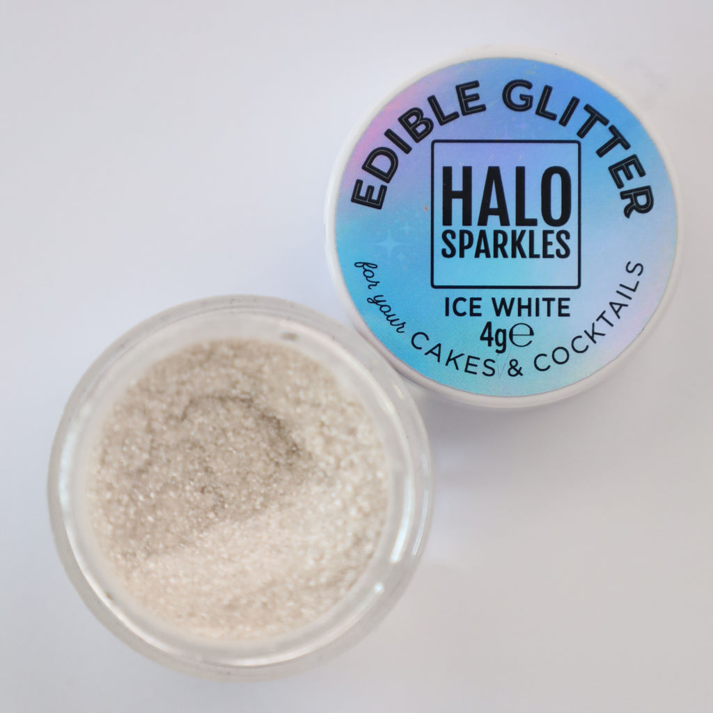 Halo Sparkles Edible Glitter - Ice White 4g