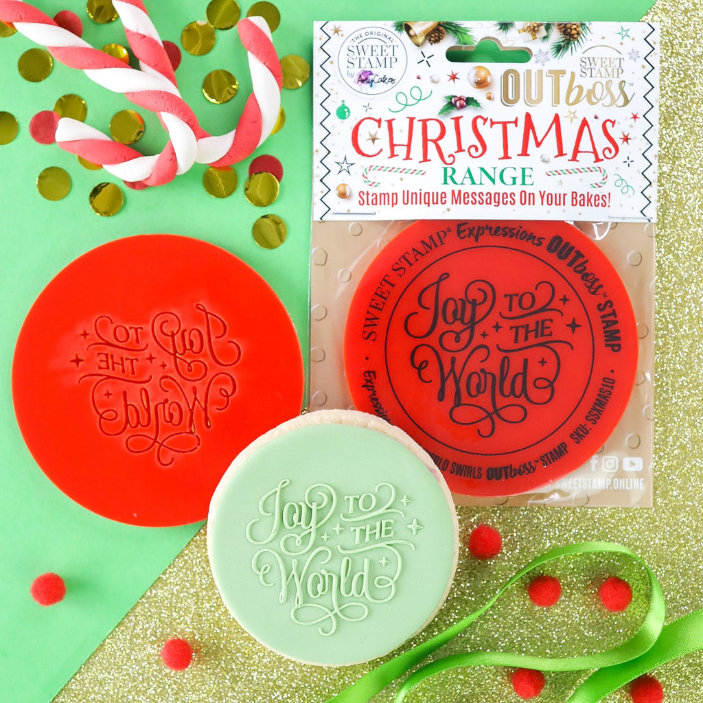 OUTboss Christmas -  Joy to the world swirls - Mini Size