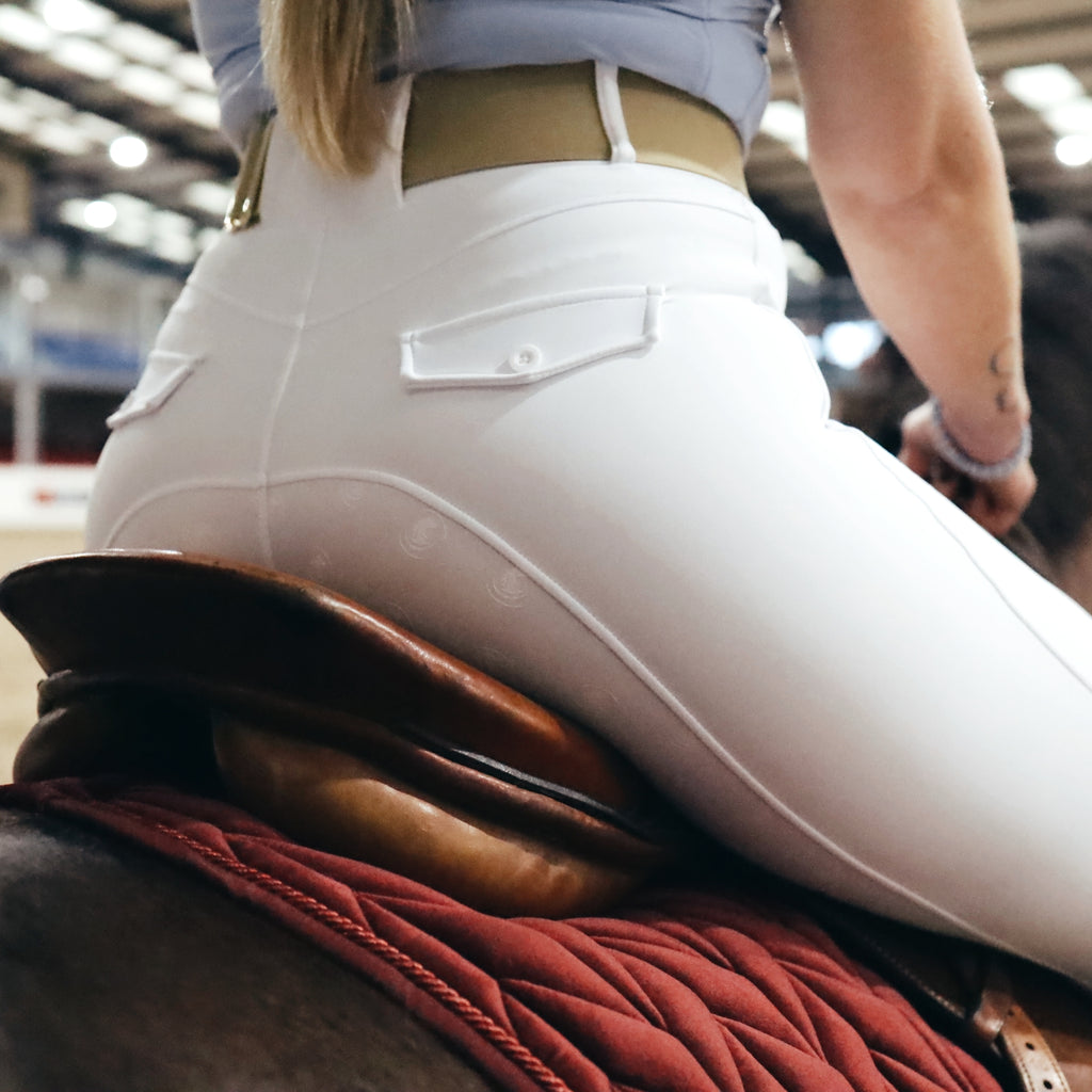 Sandstorm Equestrian - Competition Riding Leggings - White