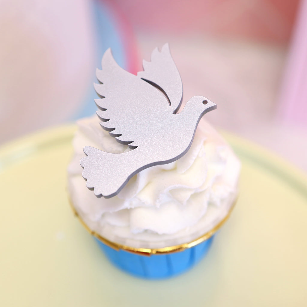 SweetStamp - Cake Tags Charms 6pk - Dove
