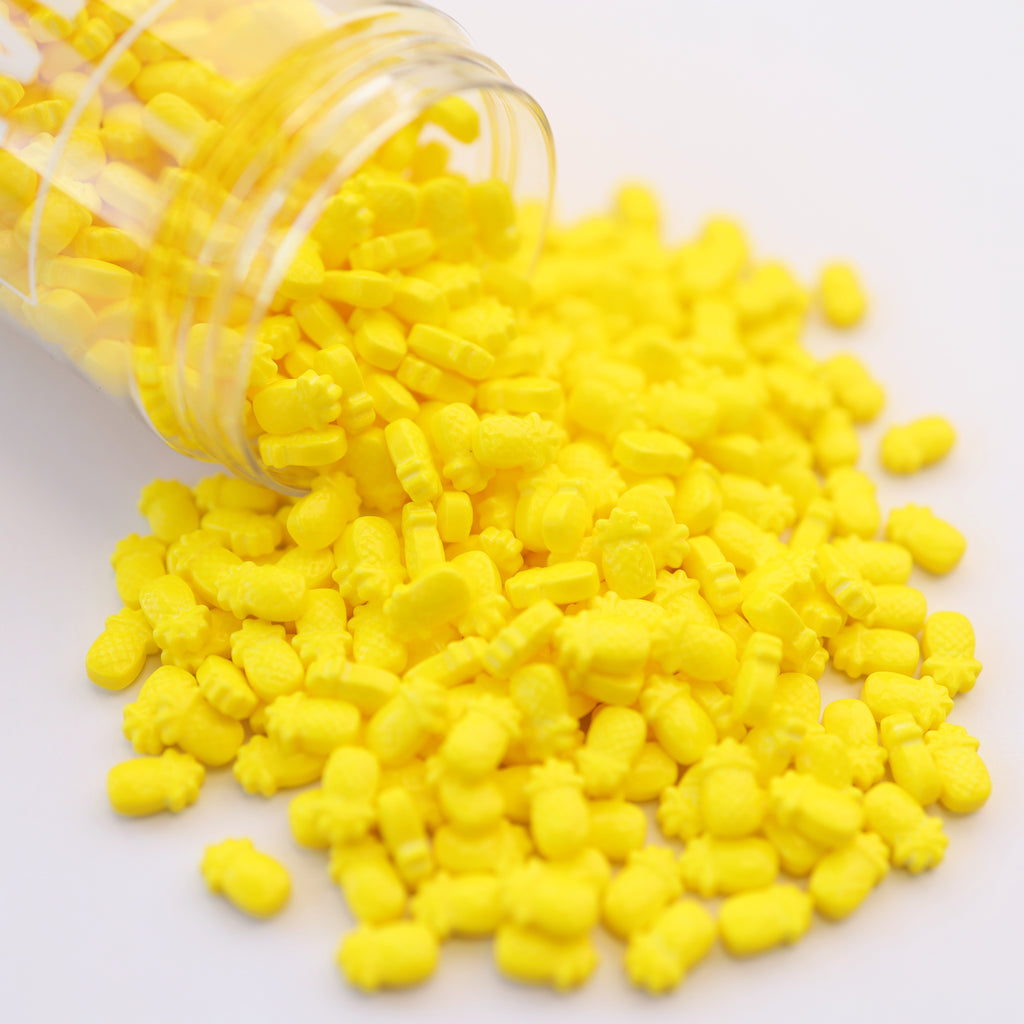 HALO SPRINKLES - Pineapple Shapes 200g ( Large Tub)