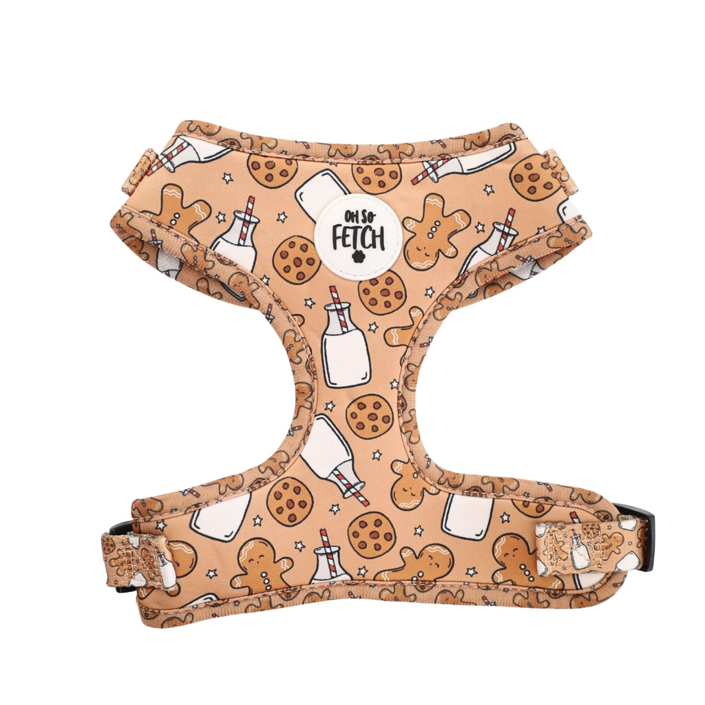 Oh So Fetch - Padded Harness - Milk & Cookies