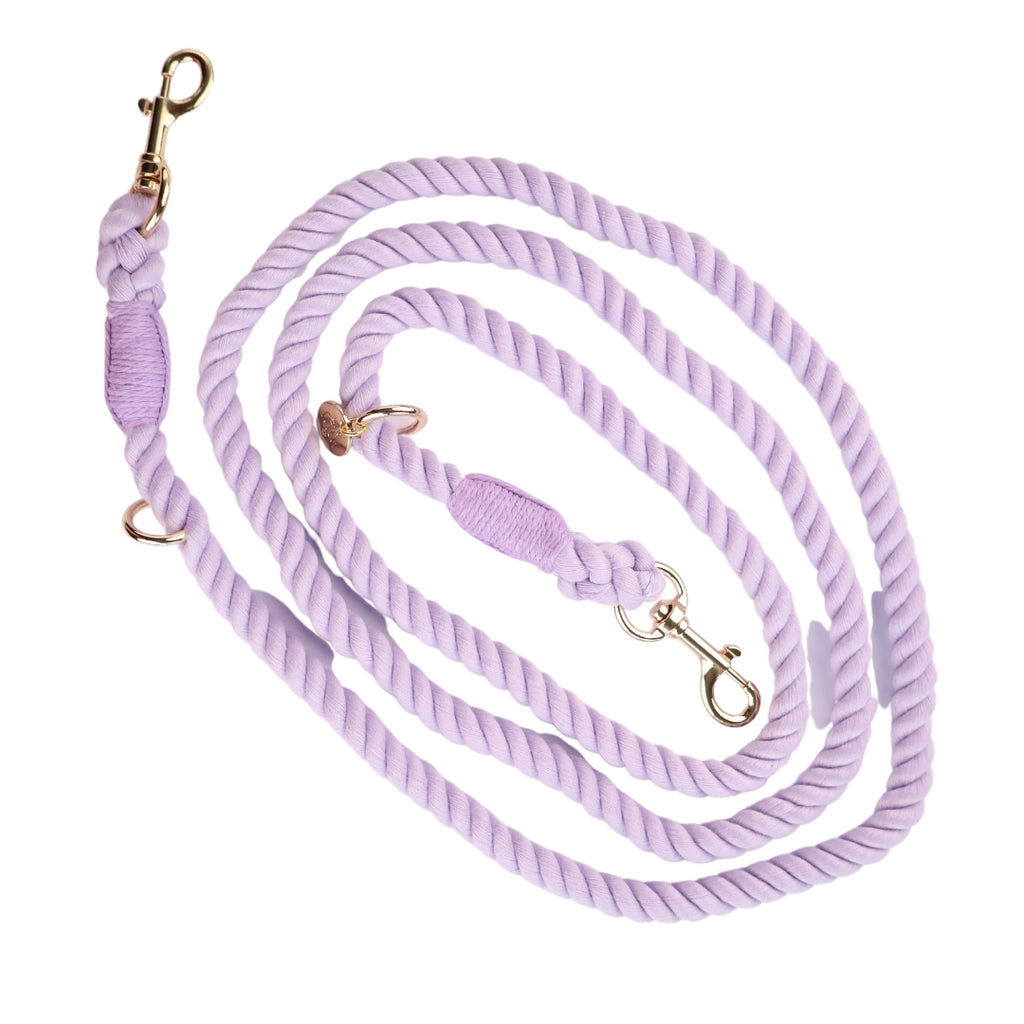Oh So Fetch - Rope Hands Free Lead -Lilac