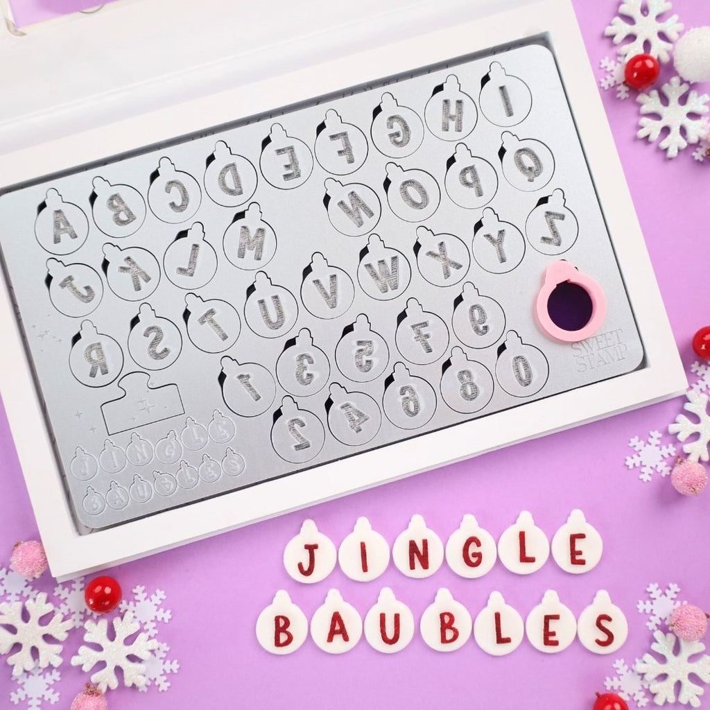 Sweet Stamp - Jingle Baubles Set - Uppercase & Numbers