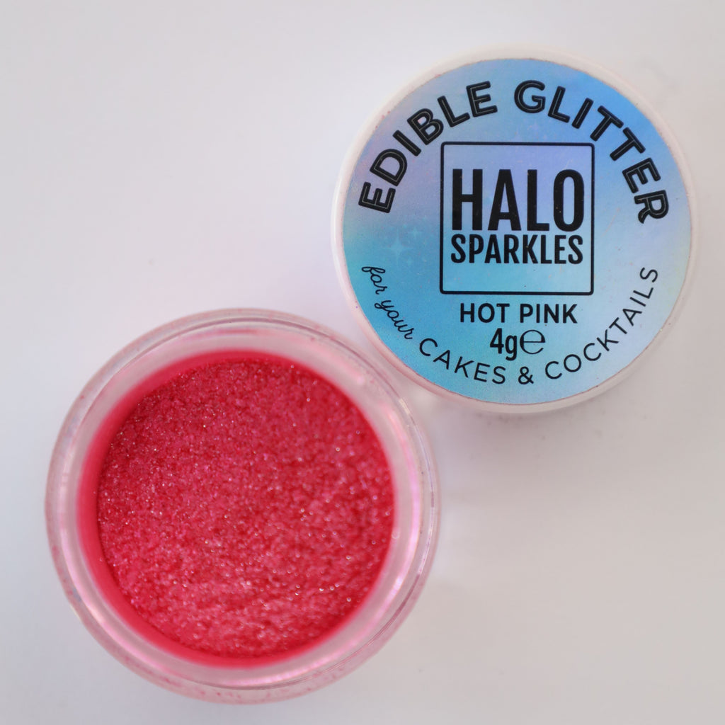 Halo Sparkles Edible Glitter - Hot Pink 40g