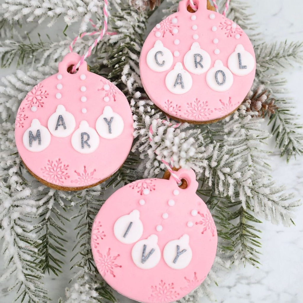 Sweet Stamp - Jingle Baubles Set - Uppercase & Numbers