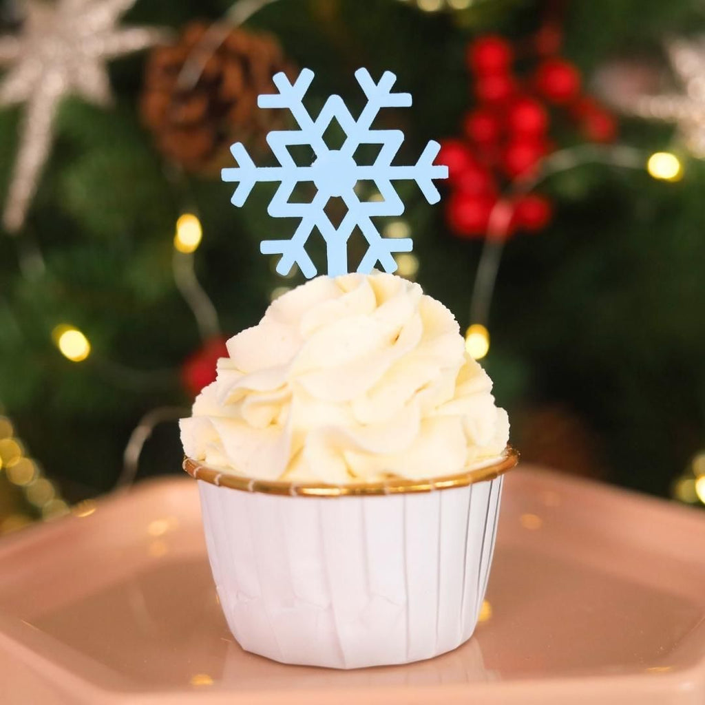 Sweet Stamp Cupcake Toppers - Snowflake 6pk