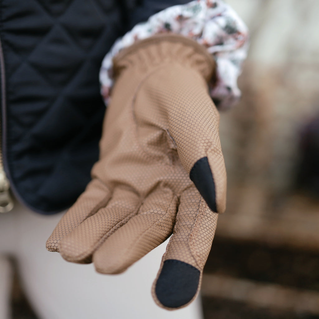 Sandstorm Equestrian Thermal Gloves - Tan