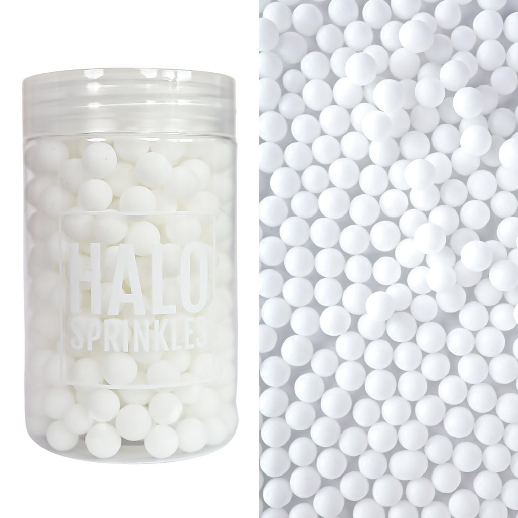 HALO SPRINKLES  - Large Sugar Pearls - White