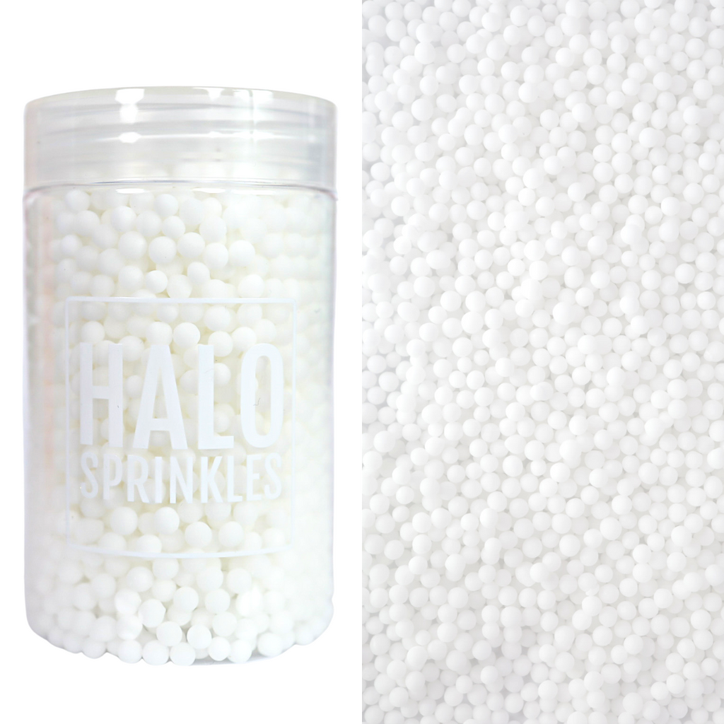 HALO SPRINKLES  - Small Sugar Pearls - White