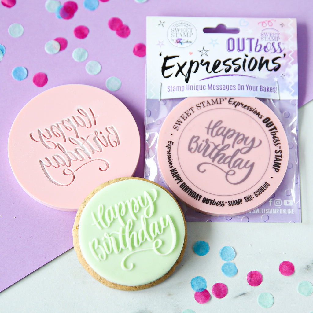 OUTboss Expressions - Elegant Happy Birthday