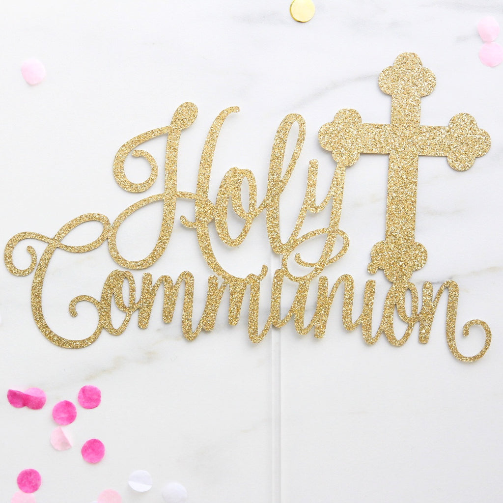 Communion Card Topper - Gold