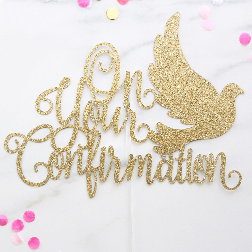 Confirmation Card Topper - Gold