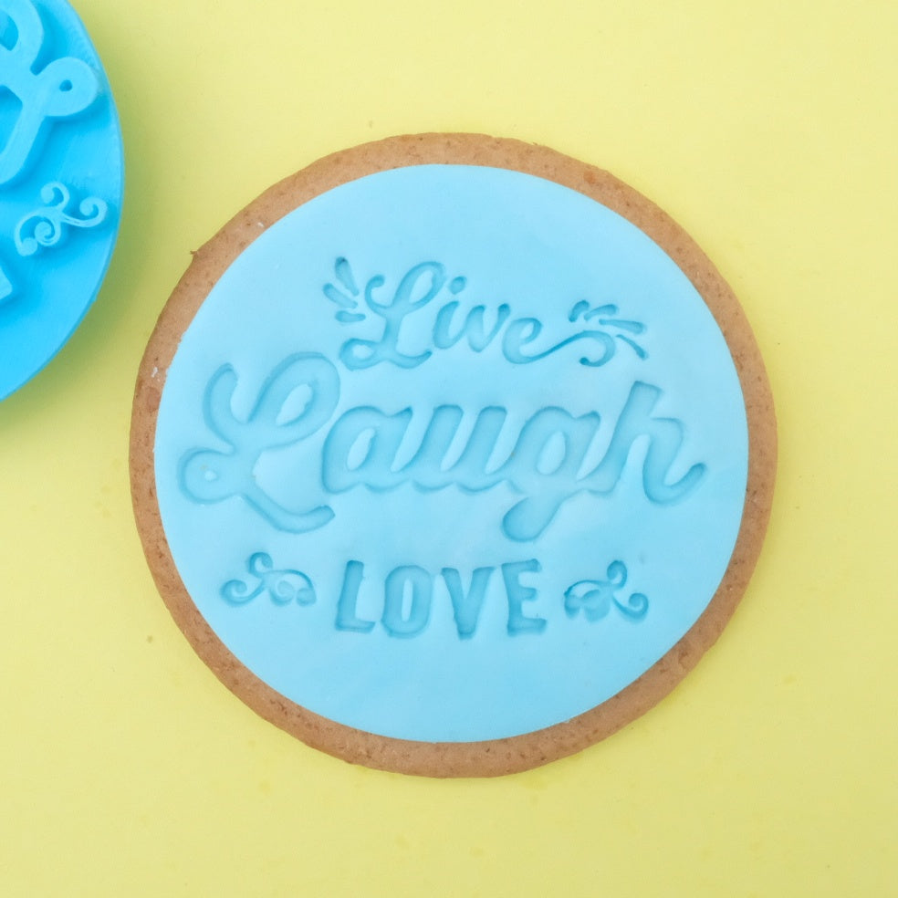 Live Laugh Love - Cookie/Cupcake Embosser