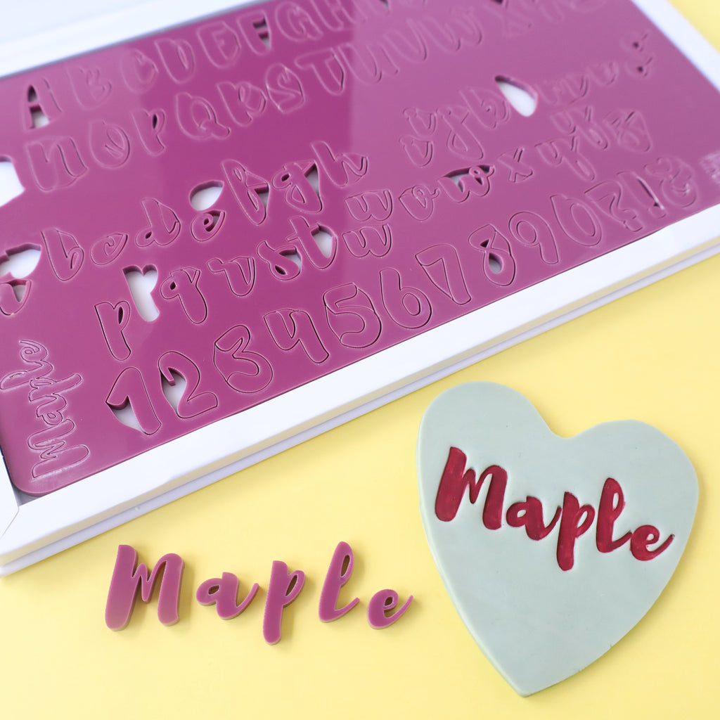 Sweet Stamp - MAPLE Set - Uppercase, Lowercase, Numbers & Symbol