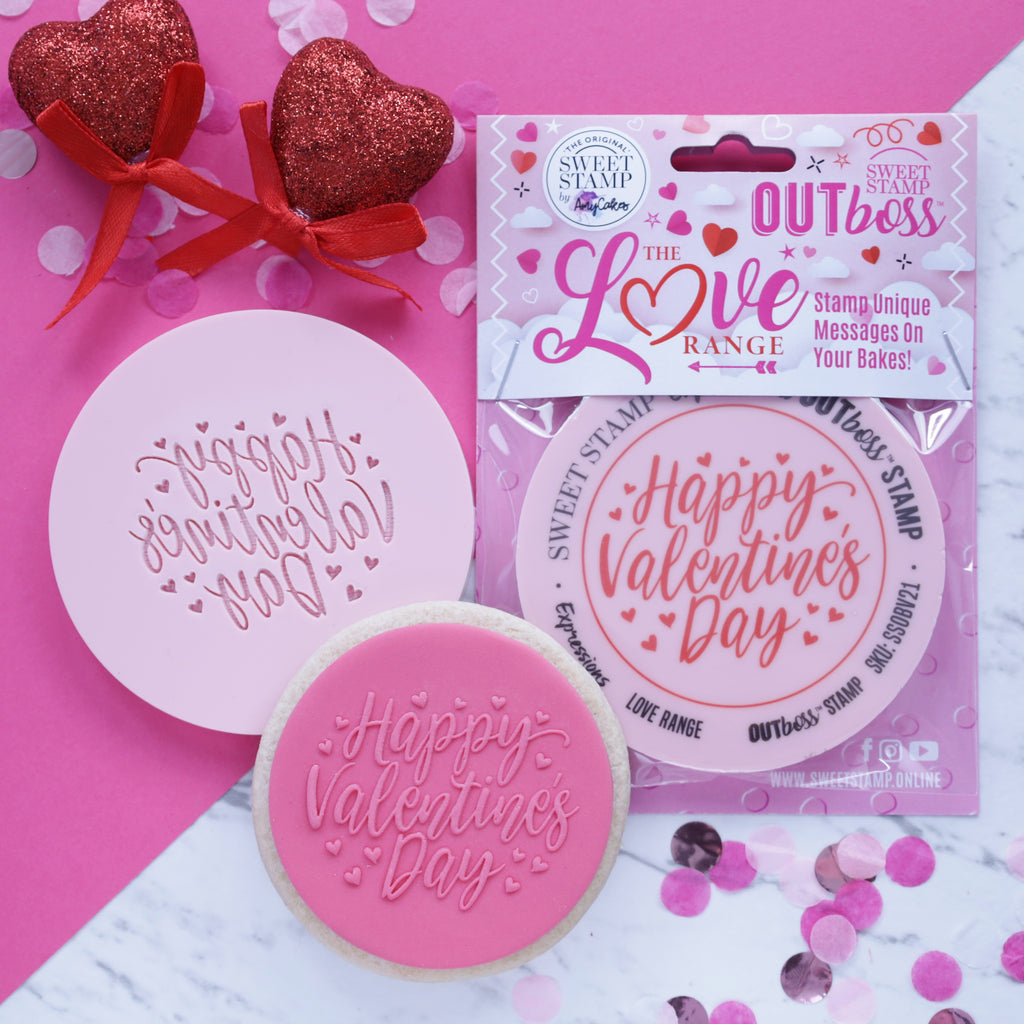 OUTboss Love - Elegant Happy Valentines Day - Regular Size