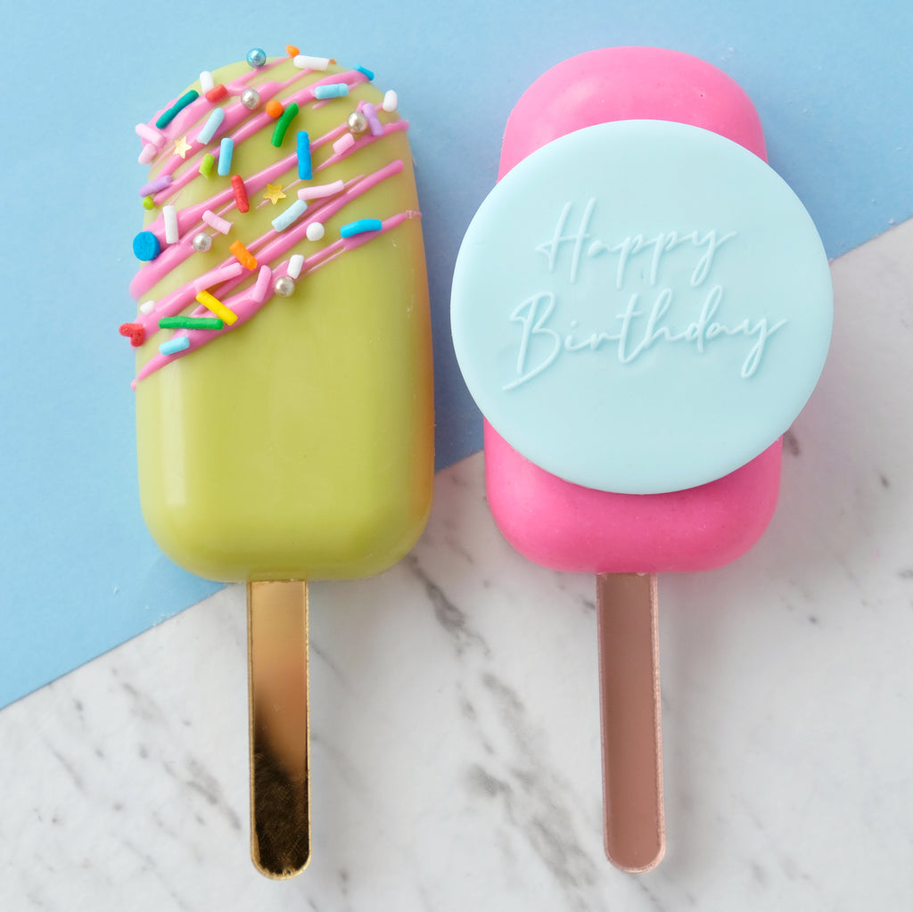 Birthday Cake Ice Lolly Cake Moulds Sweet Stamp Cake Popsicle