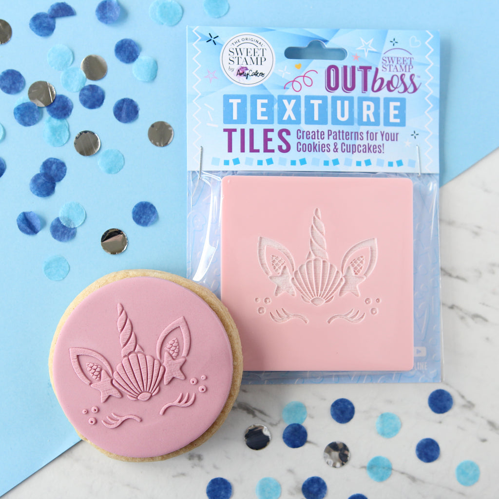 OUTboss Texture Tiles - Shells Unicorn - Regular Size