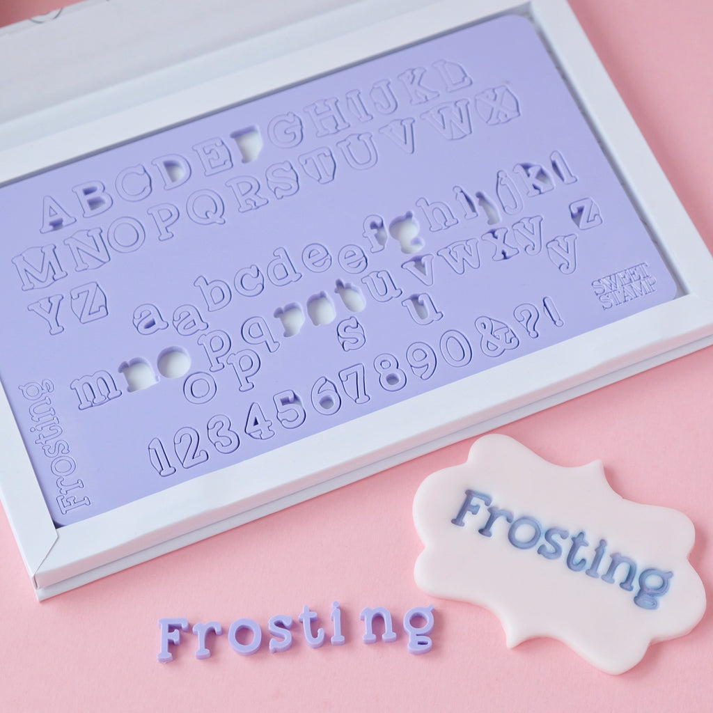 Sweet Stamp - Frosting Set - Uppercase, Lowercase, numbers & Symbols