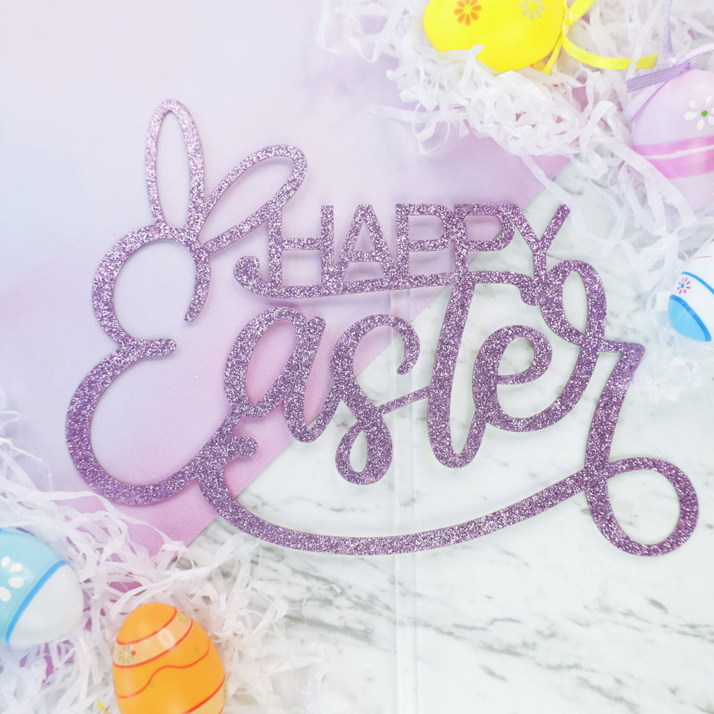 Happy Easter Card Topper - Pink