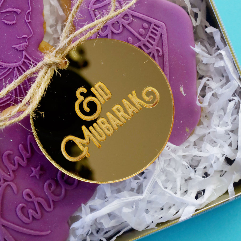 SweetStamp - Cake box Tags Eid Mubarak 6pk