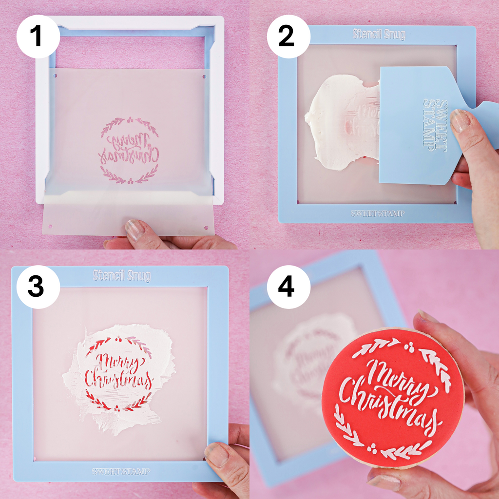 Mini Cookie & Cupcake Stencils - Christmas Jumper Pattern