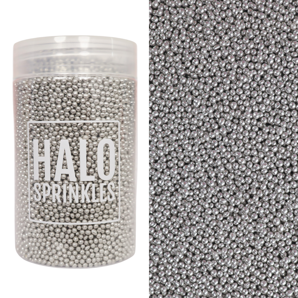 HALO SPRINKLES Balls- 2mm High Shine Balls - Silver