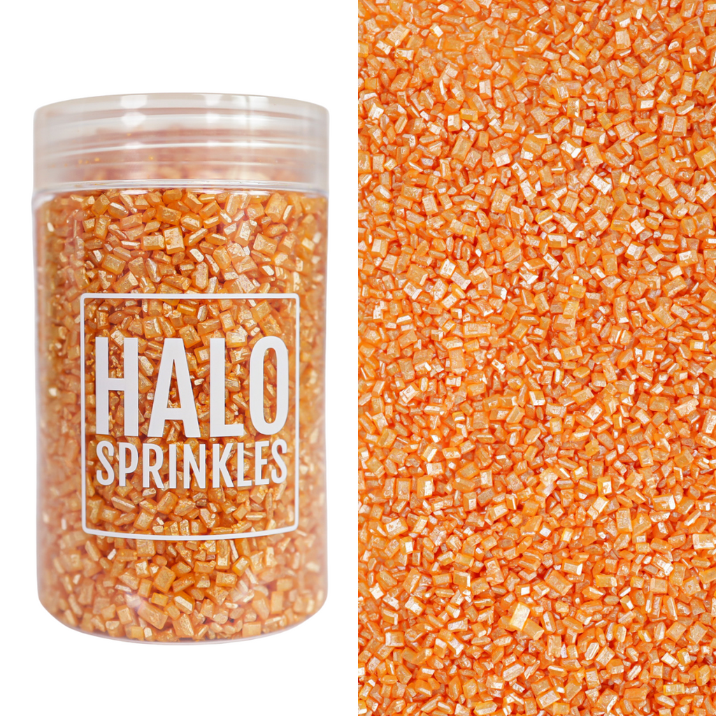 HALO SPRINKLES Glimmer Sugars - Orange