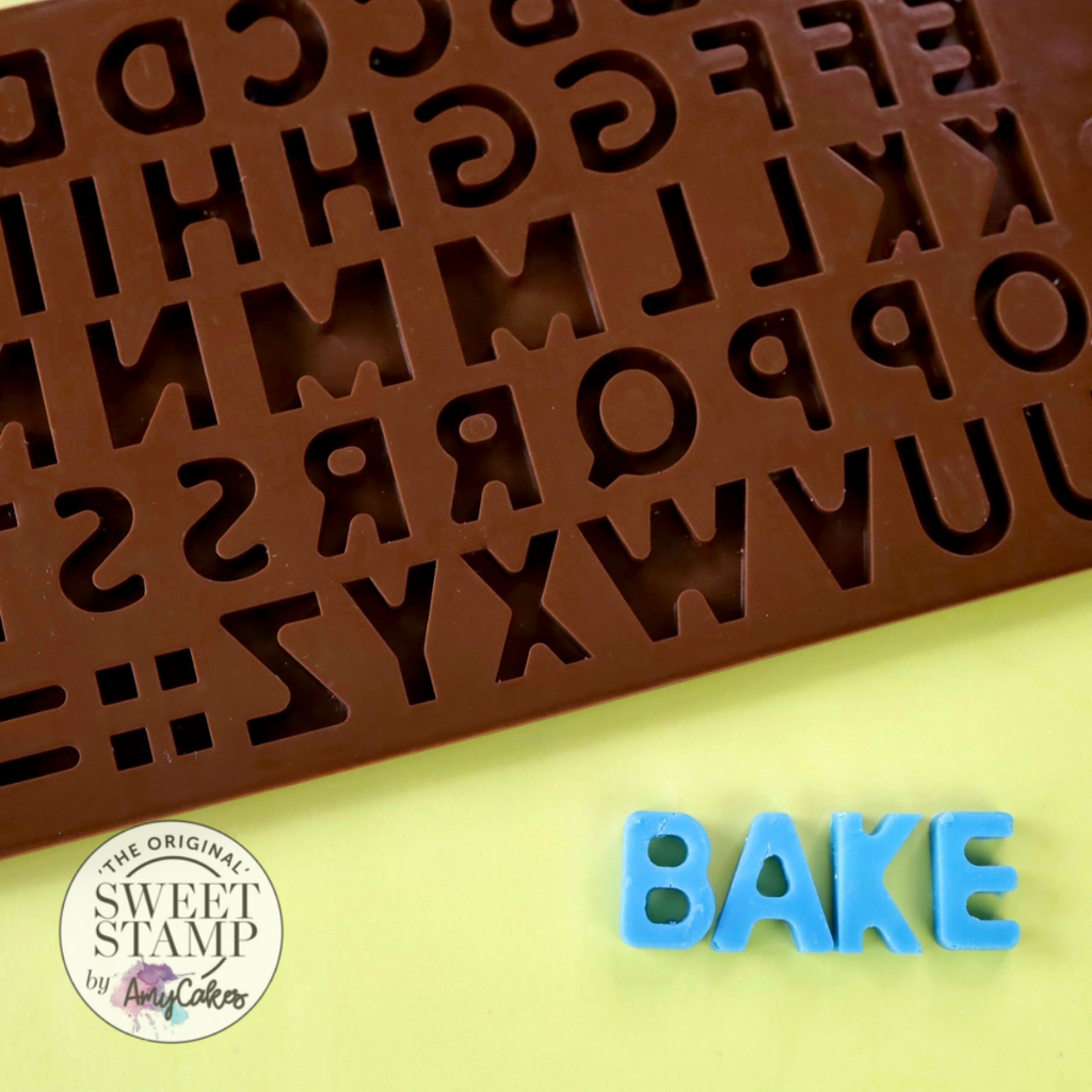 Sweet Stamp Cake Popsicle Chocolate Lettering Mould
