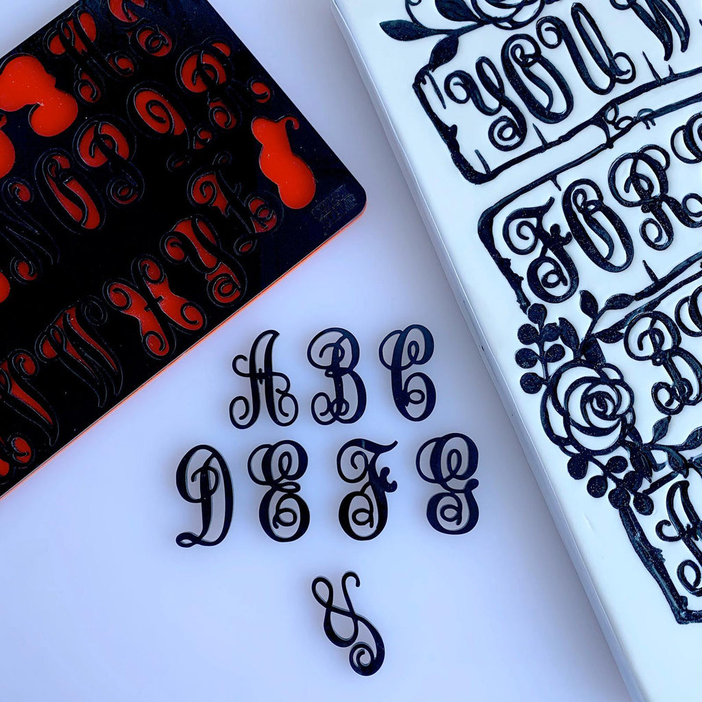 Sweet Stamp - MONOGRAMS by Evil Cake Genius - Uppercase