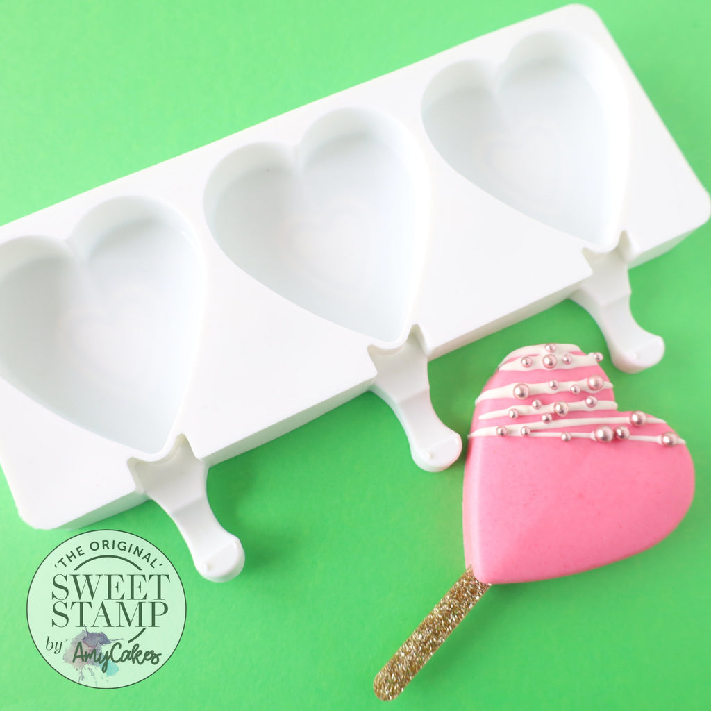 Sweet Stamp Cake Popsicle Mould - Heart