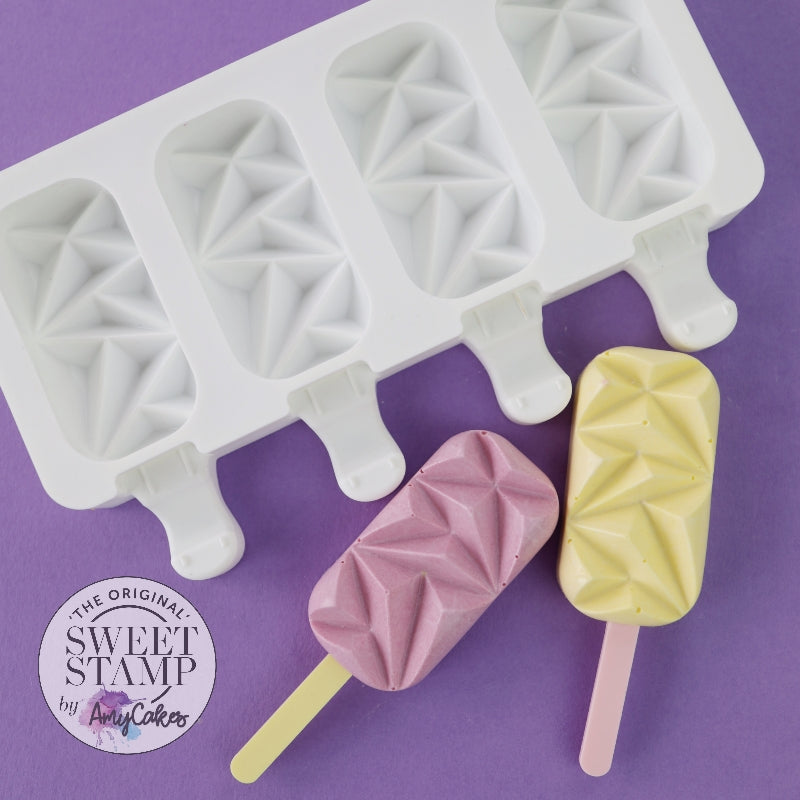 Sweet Stamp Cake Popsicle GEOMETRIC Mould