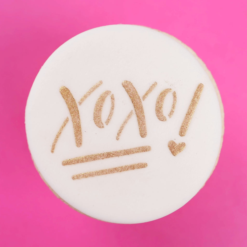 Mini Cookie & Cupcake Stencils - XOXO!