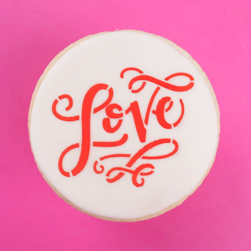 Mini Cookie & Cupcake Stencils - Love
