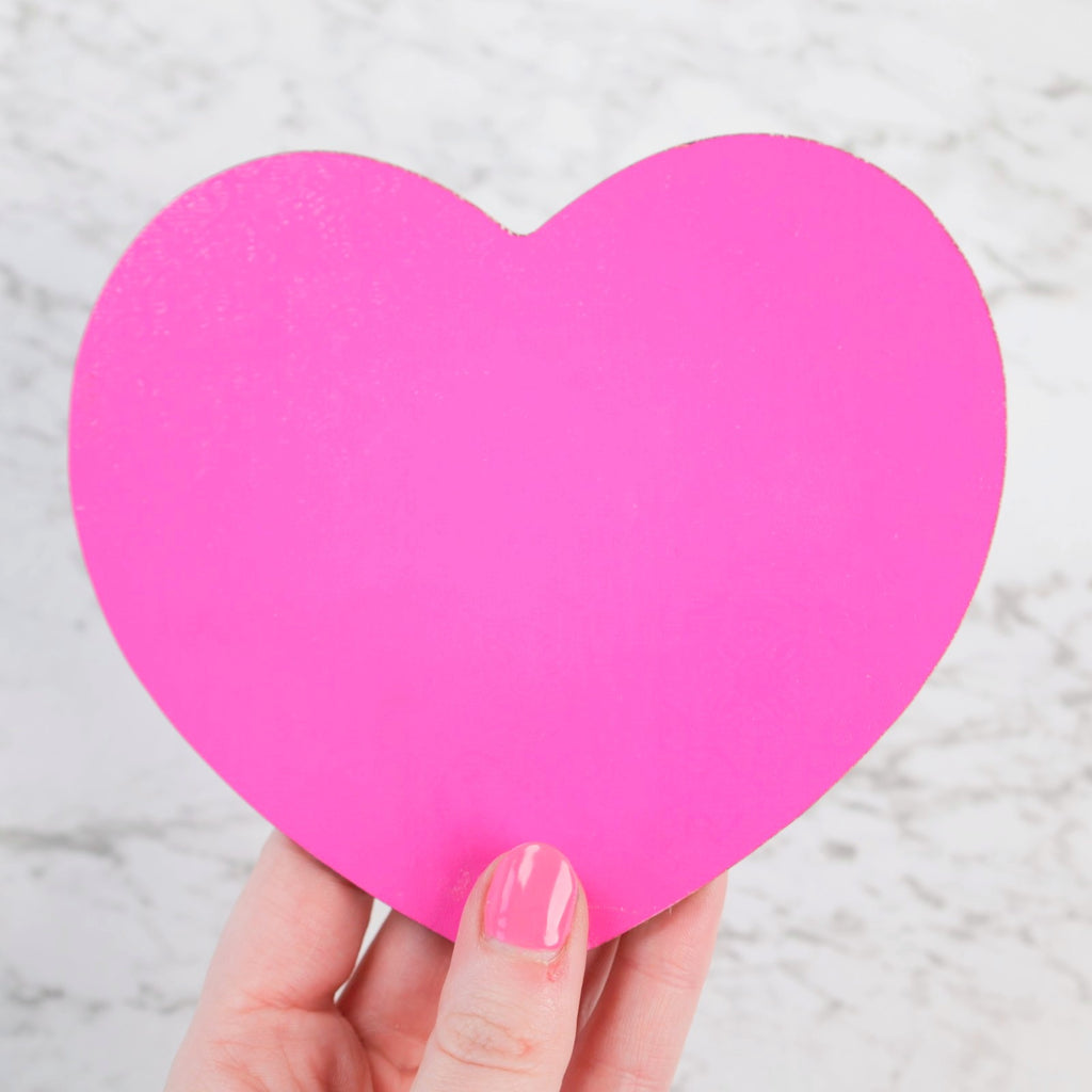 Sweet Stamp Heart Cake Board - Hot Pink