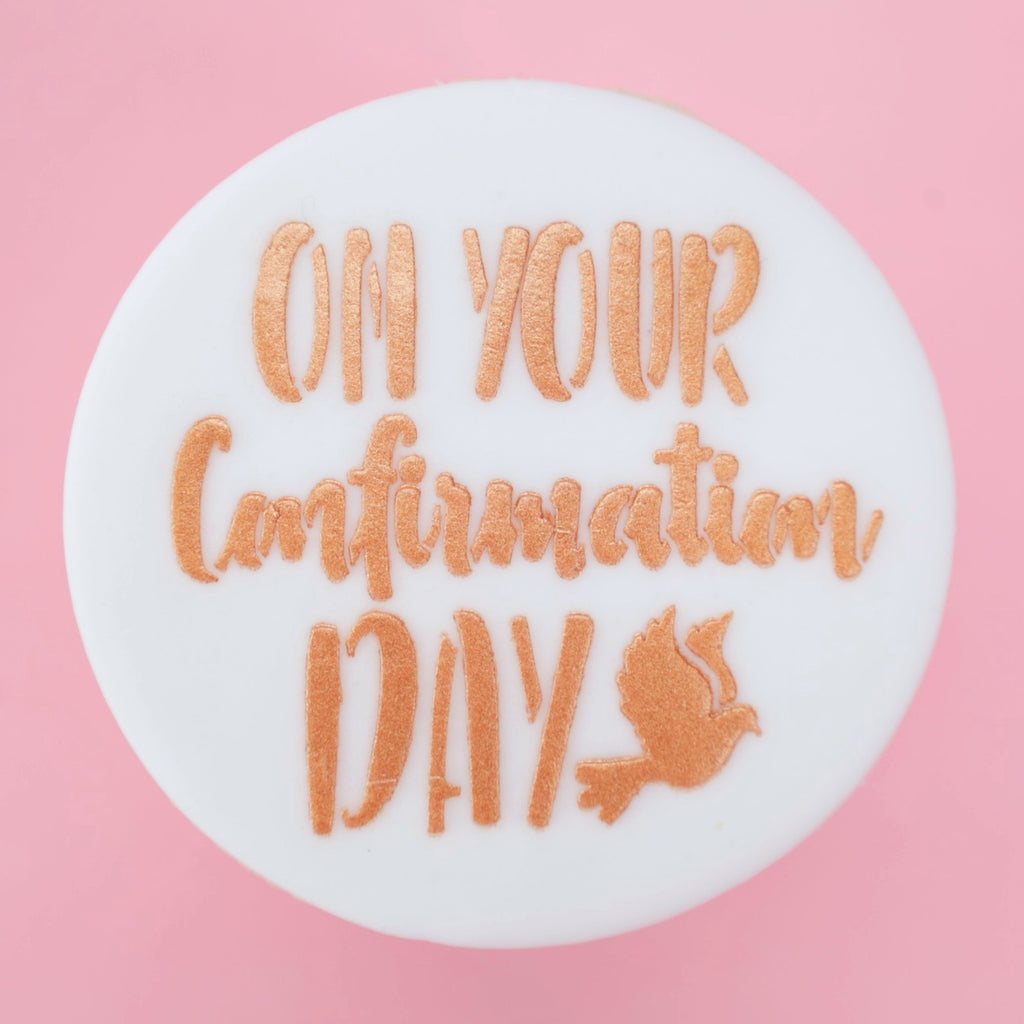 Mini Cookie & Cupcake Stencils - On your Confirmation Day