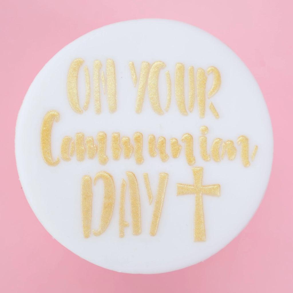 Mini Cookie & Cupcake Stencils - On your Communion Day