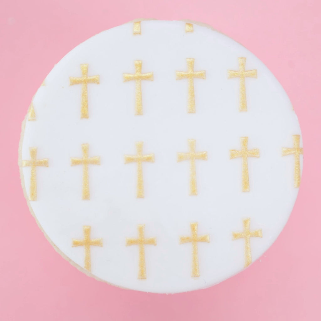 Mini Cookie & Cupcake Stencils - Mini Crosses
