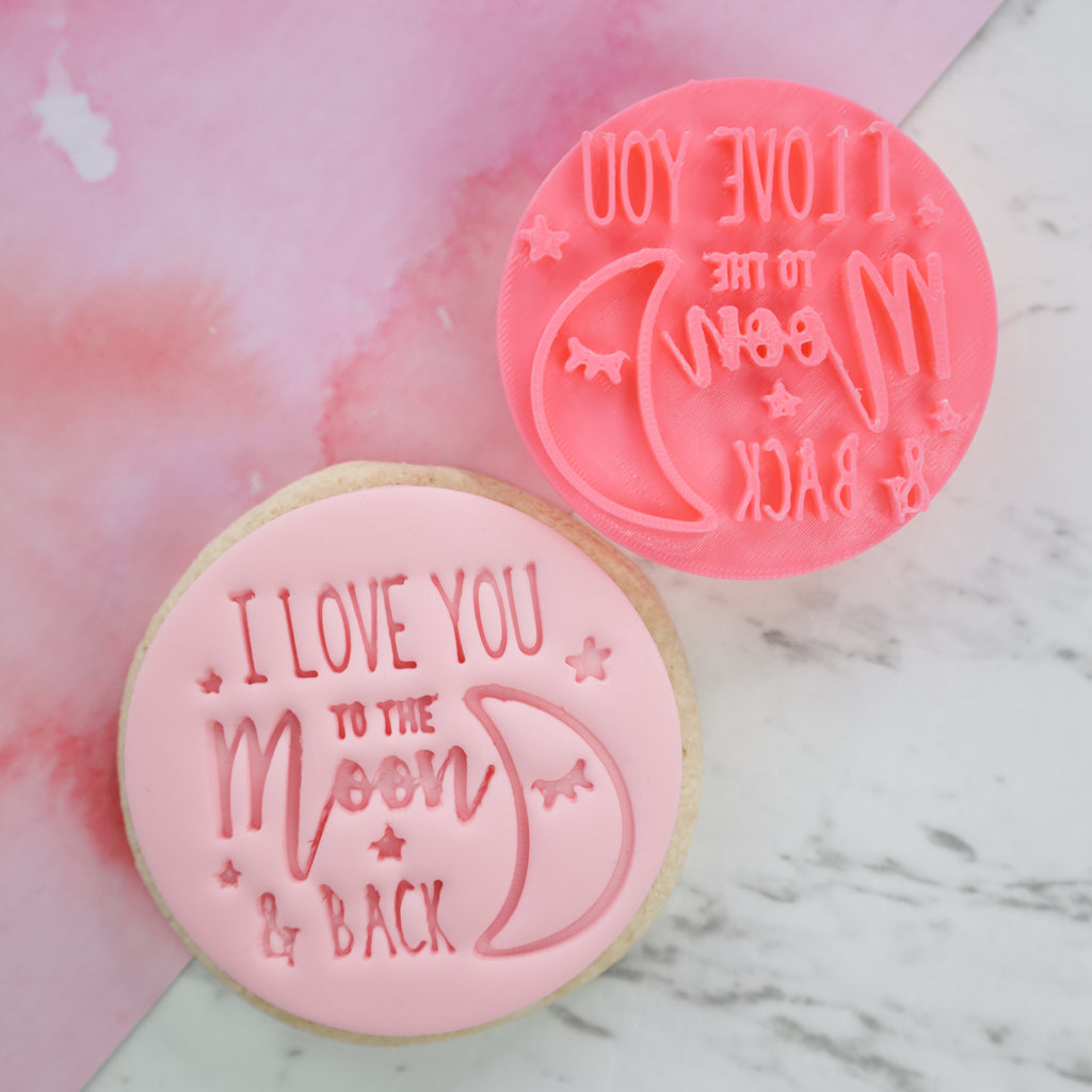 To the Moon and back - Cookie/Cupcake Embosser