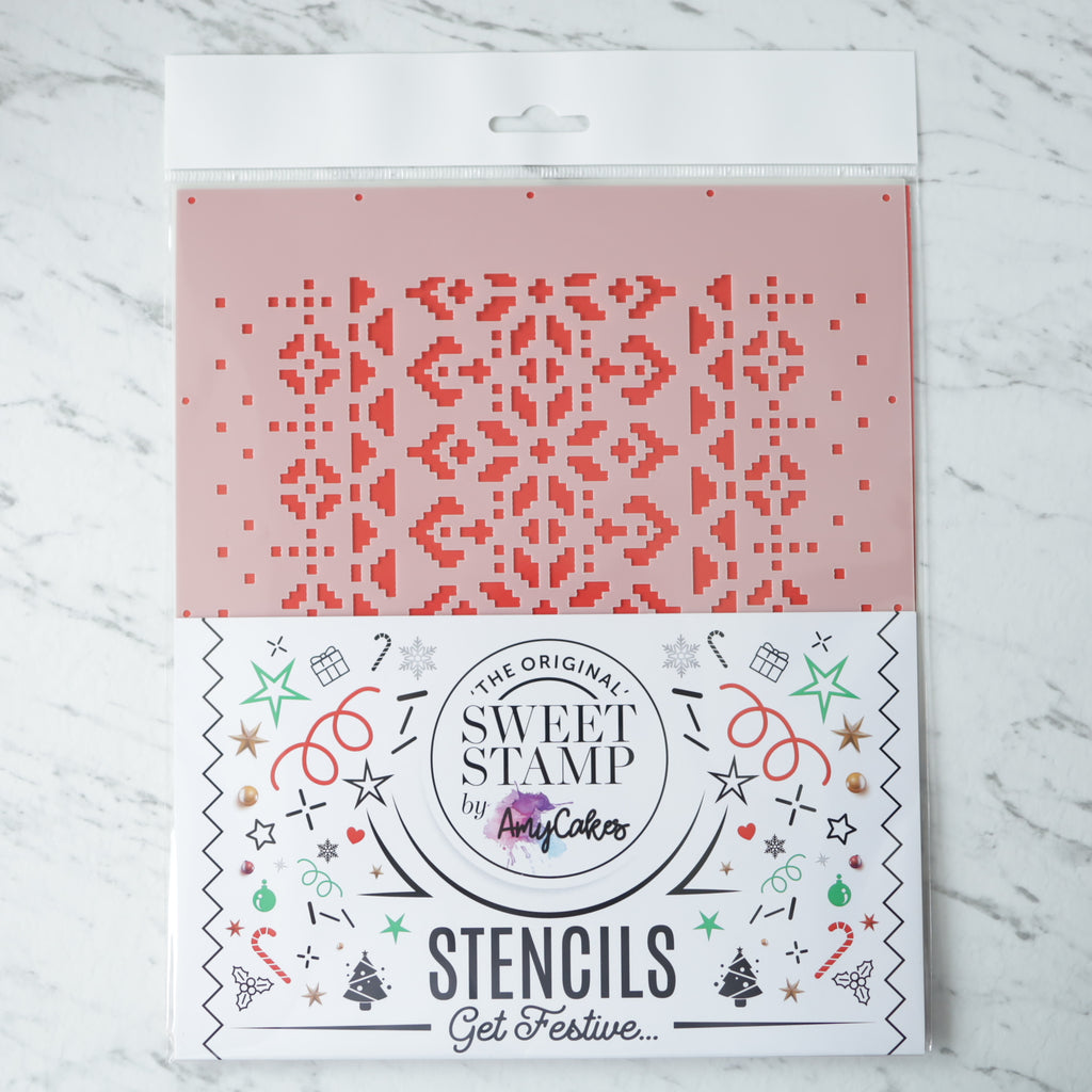 SweetStamp Stencil - Festive Pattern