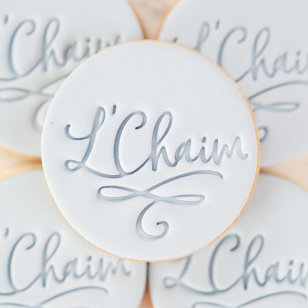 L'Chaim  - Sweet Stamp Cookie/Cupcake Embosser